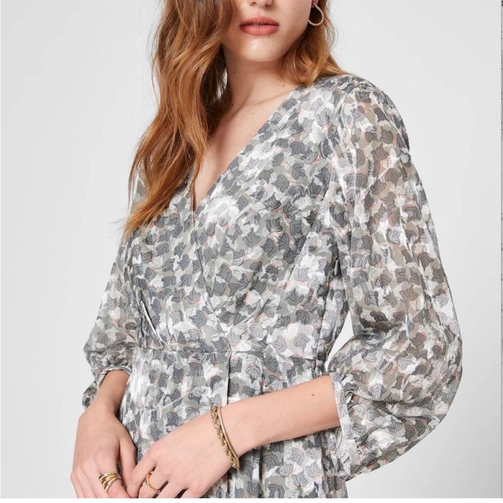 Club Monaco Sage multi-colored midi dress